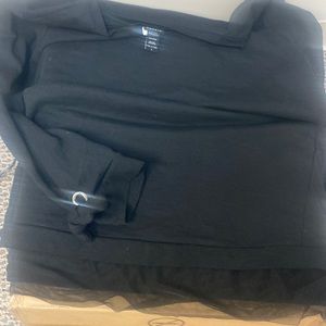 Black Torrid 2x top/sweatshirt with detail sleeves and bottom